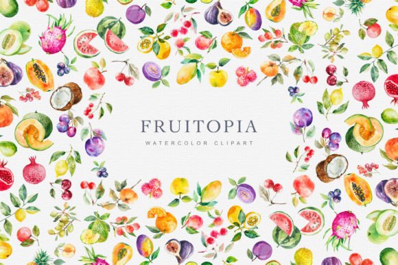Download Watercolor Fruit Clipart Collection - Fruit Collection
