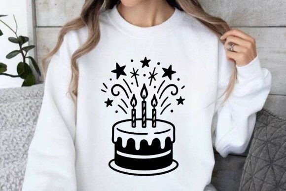 Download Minimalist Birthday Cake Sparkle Vector - Minimal Collection