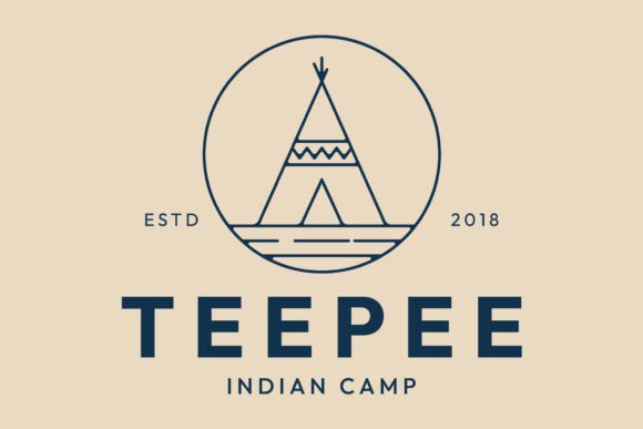 Download Teepee Indian Camp Line Art Logo Minimal - Minimal Collection