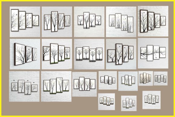 Download Modern Nature Panel Artwork Set - Nature Collection
