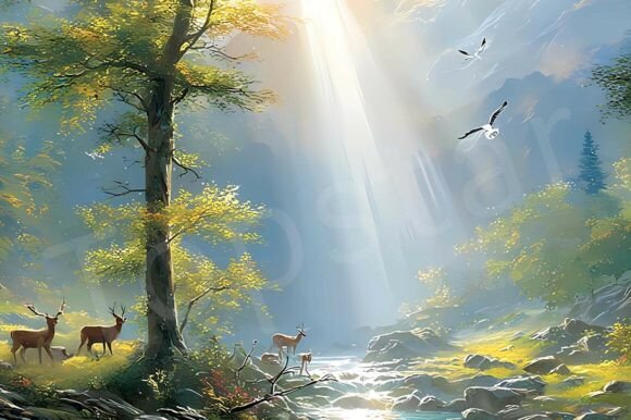 Download Peaceful Nature Morning Scene in Spring - Nature Collection