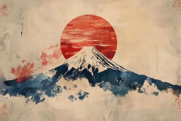 Download Japan Mountain Fuji Watercolor Poster - Poster Collection